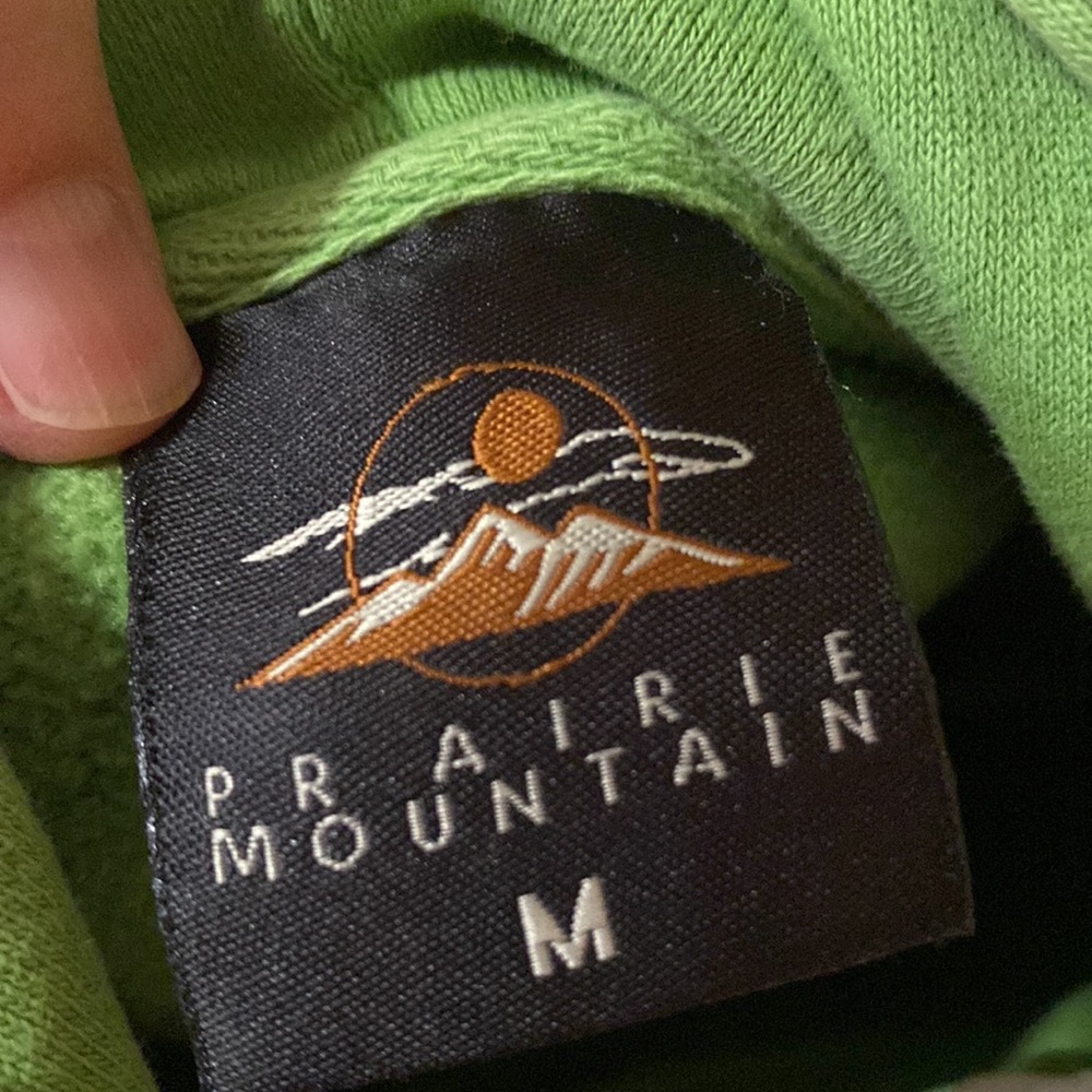 Prairie Mountain Mount Rushmore Hoodie Green Medium - Picture 6 of 6